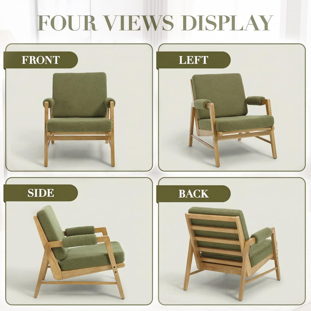 Boucle Upholstered Accent Chair Set of 2 D367586
