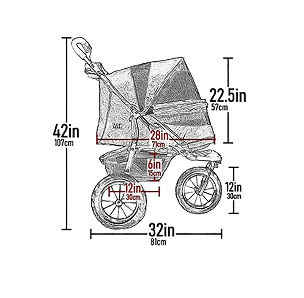 Spotted Pet Stroller T743318