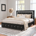Full Size Upholstered Platform Bed with Headboard F965