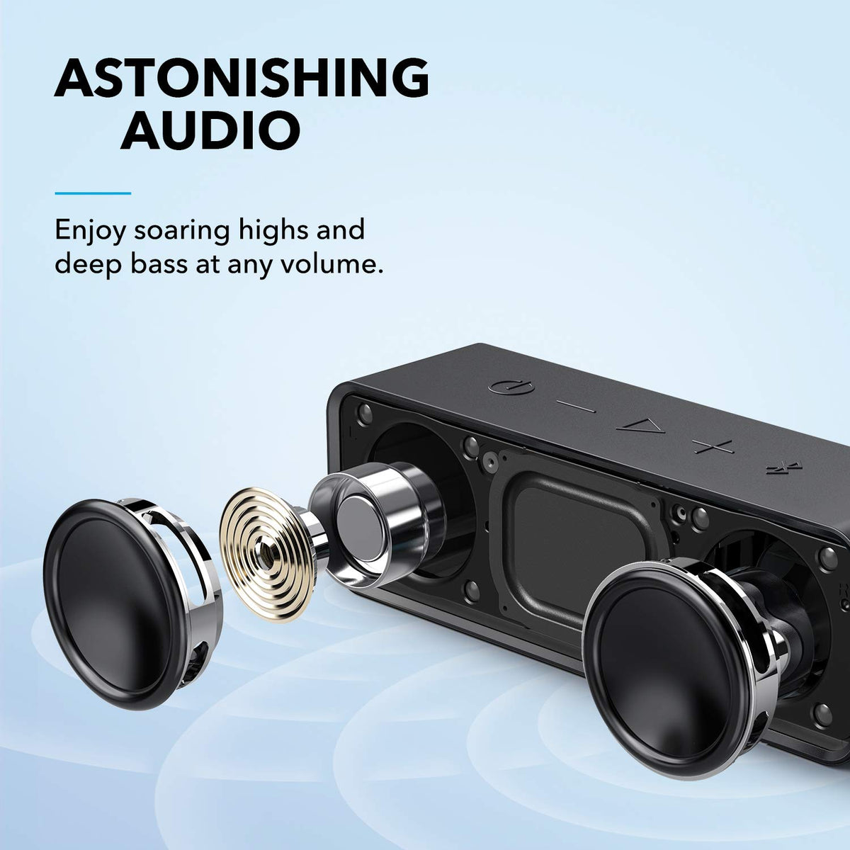 Bluetooth Speaker IPX5 Waterproof Stereo Sound Y789