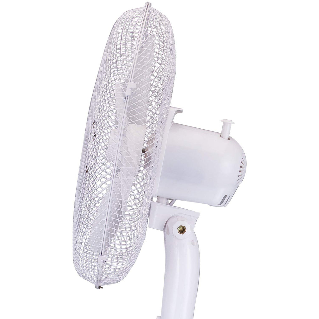 White 16-inch 3-Speed Oscillating Stand Fan Z49924