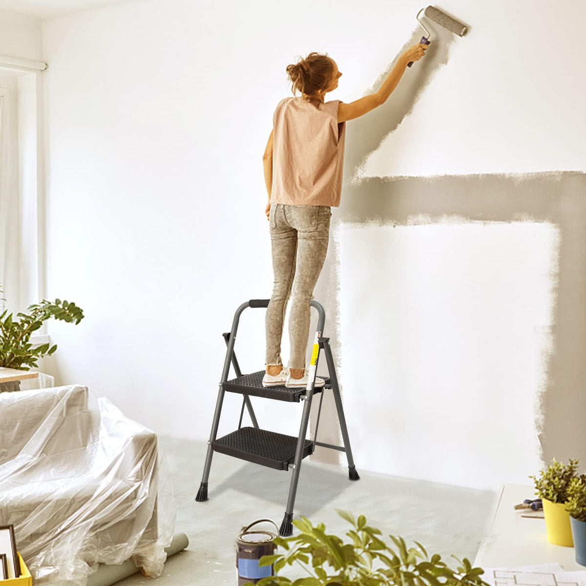 2 Step Ladder 500lbs Capacity D387