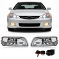 Fog Lights Assembly with Halogen Bulbs Clear Lens Switch Harness Kit Q12128