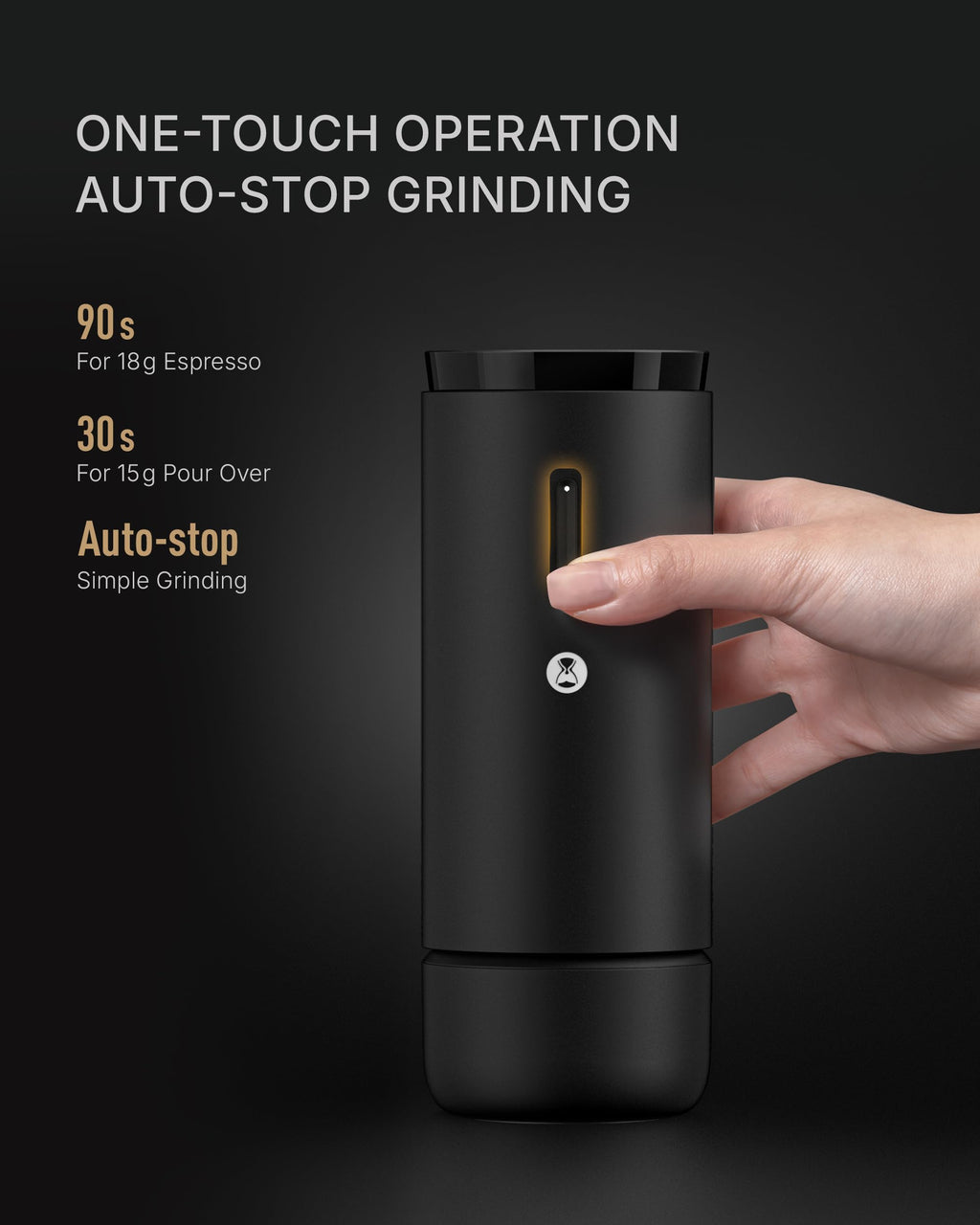 Portable Conical Burr Electric Coffee Grinder with 30 Settings P50379