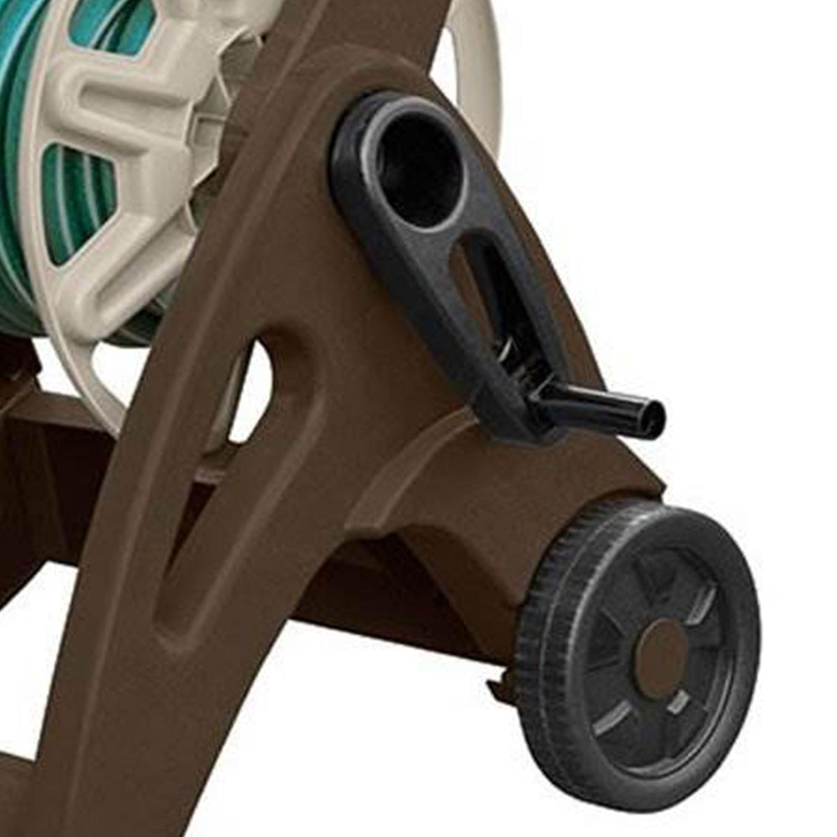 Lightweight Portable Garden Hose Reel Cart with Wheels and Crank Handle Q9728