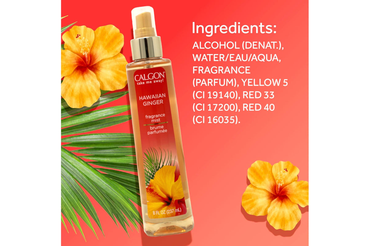 Hawaiian Ginger Fragrance Body Mist 8 oz O61339
