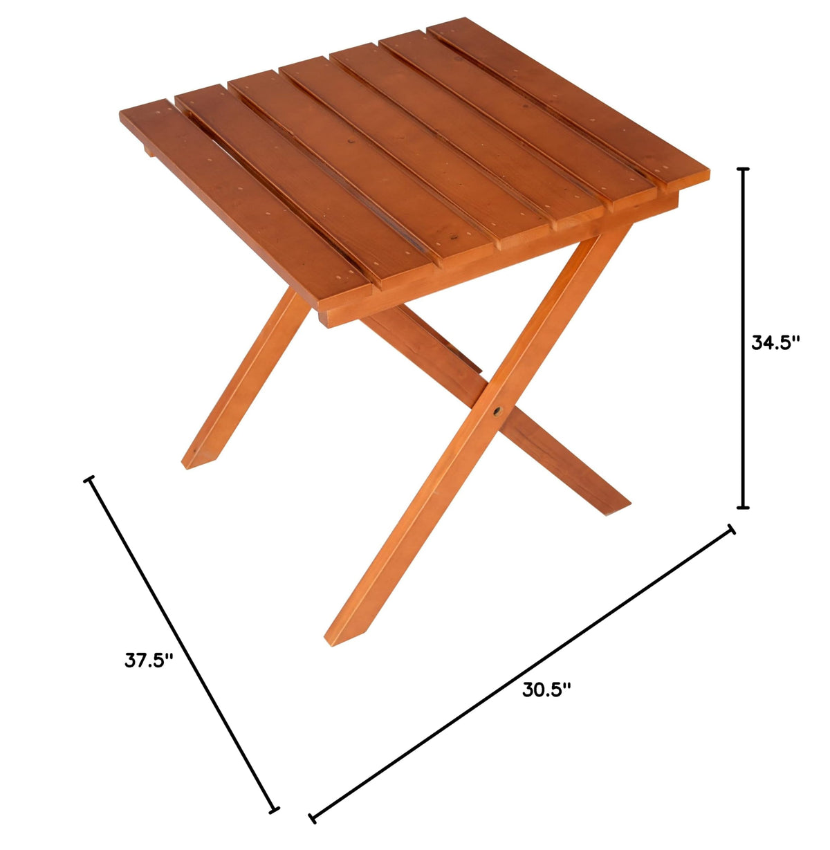 Solid Cedar Adirondack Extra Wide Chair with Folding Table K476