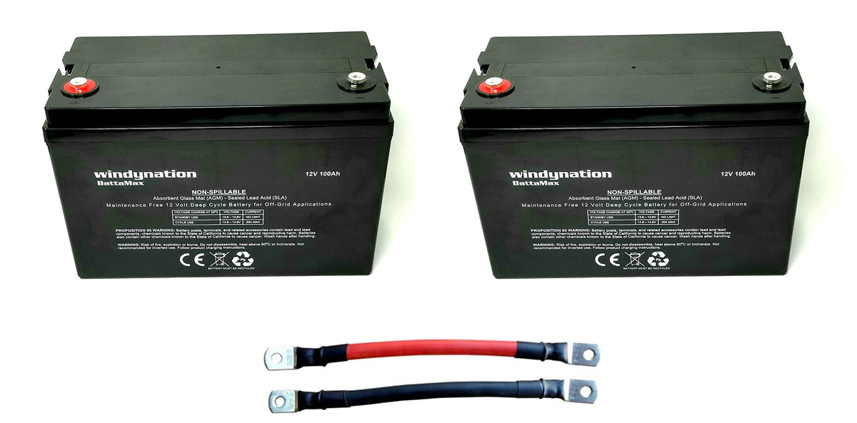 300 Watt Monocrystalline Solar Panel Kit with 1500W Power Inverter and 200ah AGM Battery T602