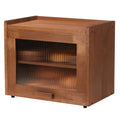 Brown 2 Tier Wooden Bread Box Y636201