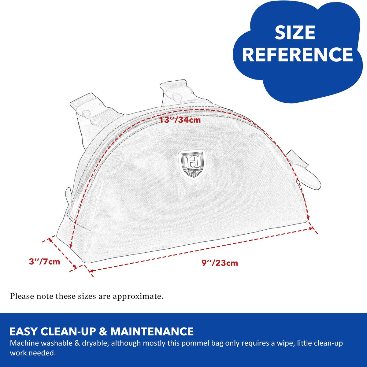 Saddle Pommel Pocket with Waterproof Fabric Pouch K62772
