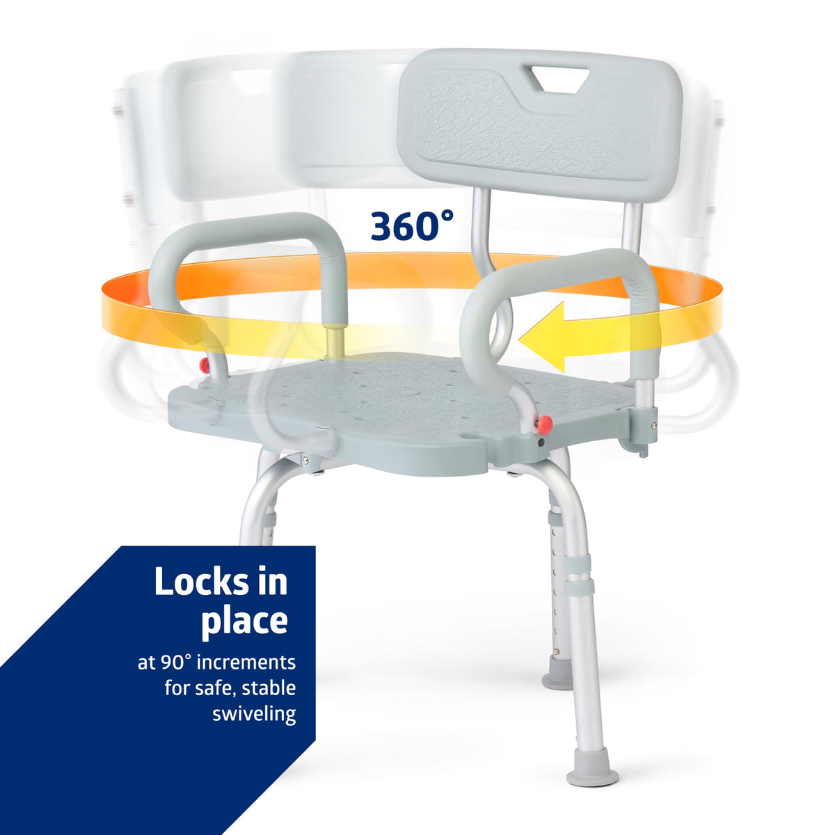 Swivel Bath Chair with Backrest Q60561