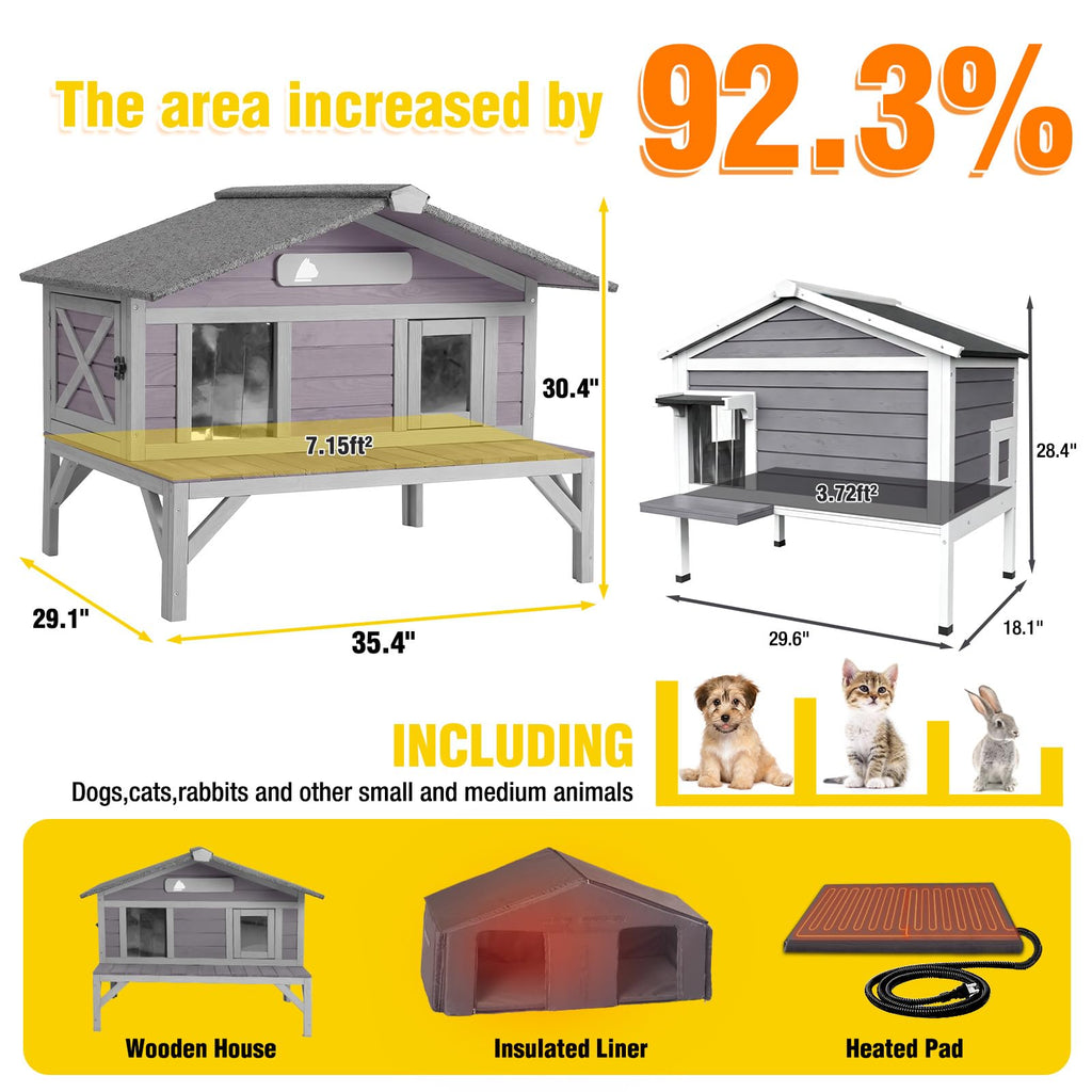 Waterproof Heated Cat House N20053