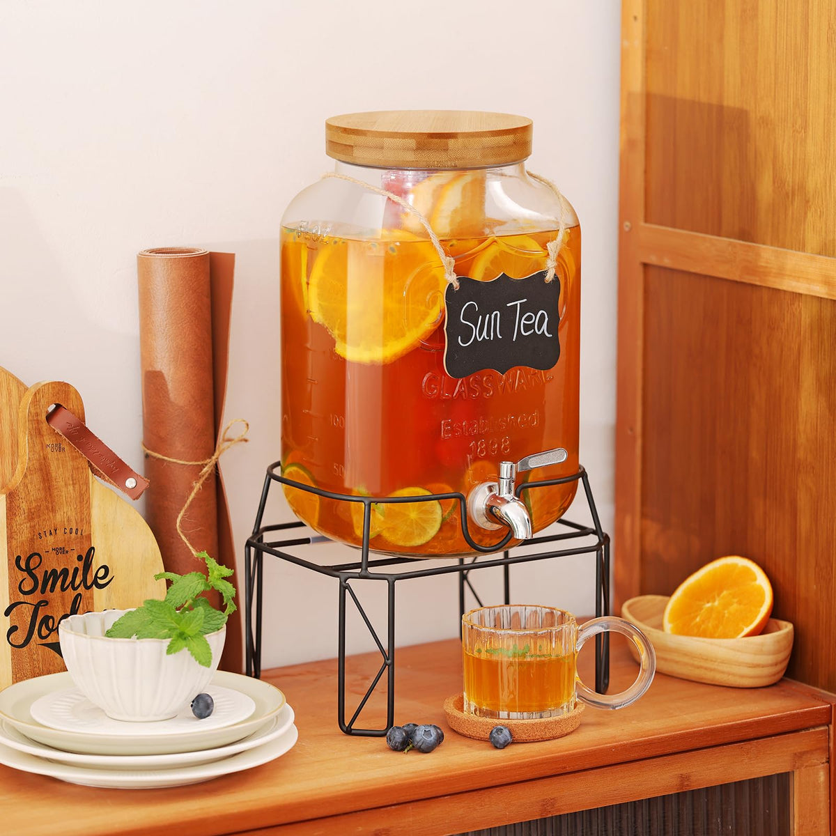2 Gallon Drink Dispensers with Stand V728