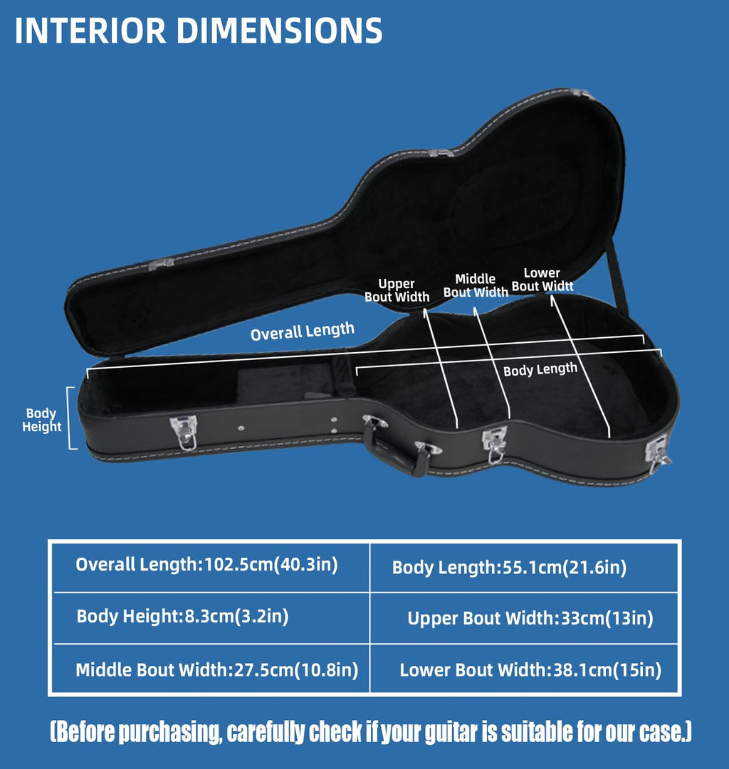 39inch Classical Guitar Case Black T712