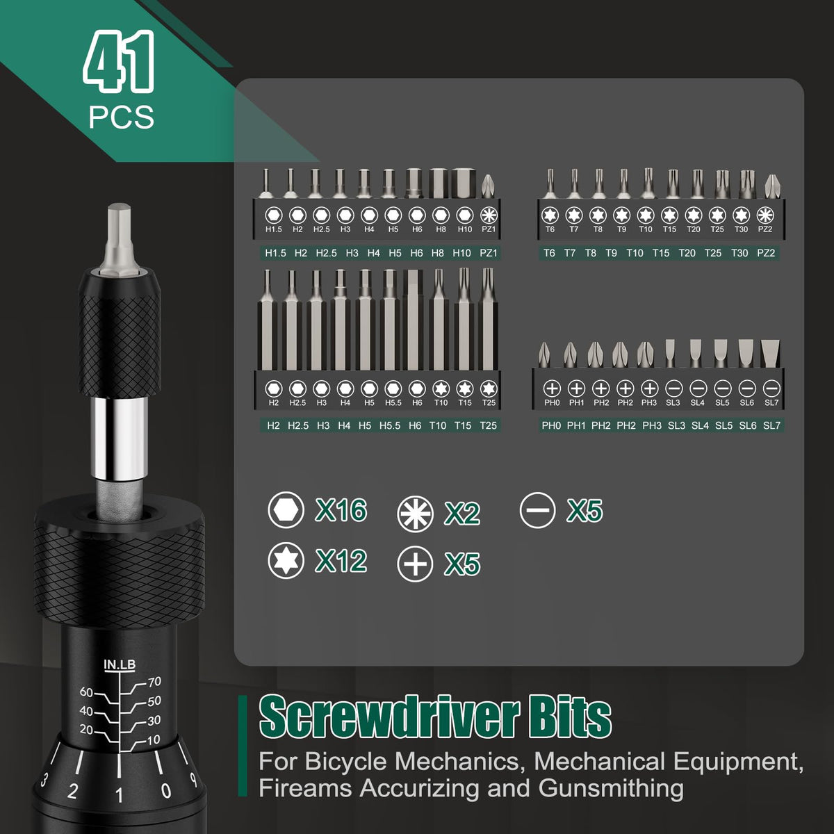 Inch-Pound Torque Screwdriver Kit B607456