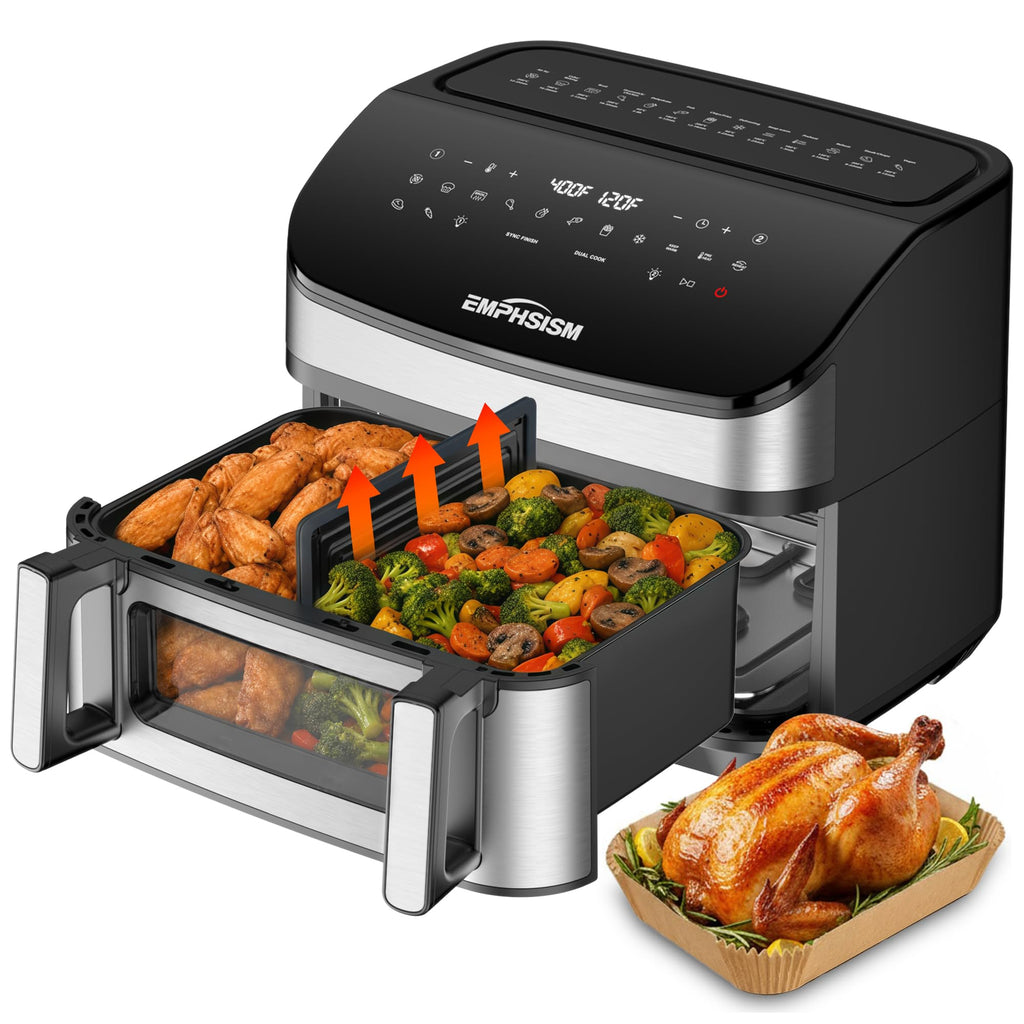12QT Dual Zone Air Fryer with Viewing Window C527