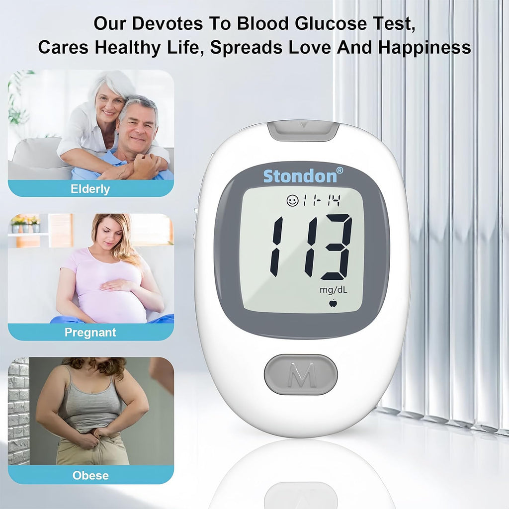 Blood Glucose Monitor Kit, 50 Strips & Lancets L540757