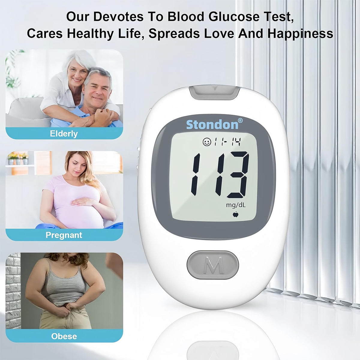Blood Glucose Monitor Kit, 50 Strips & Lancets L540757