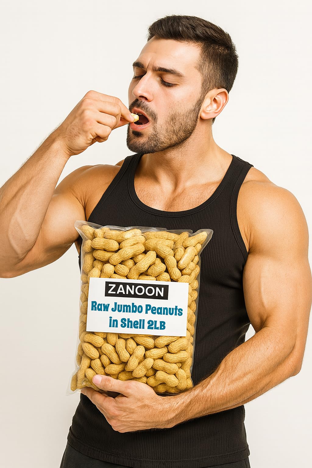 2LB Natural Unsalted Peanuts in Shell K69885