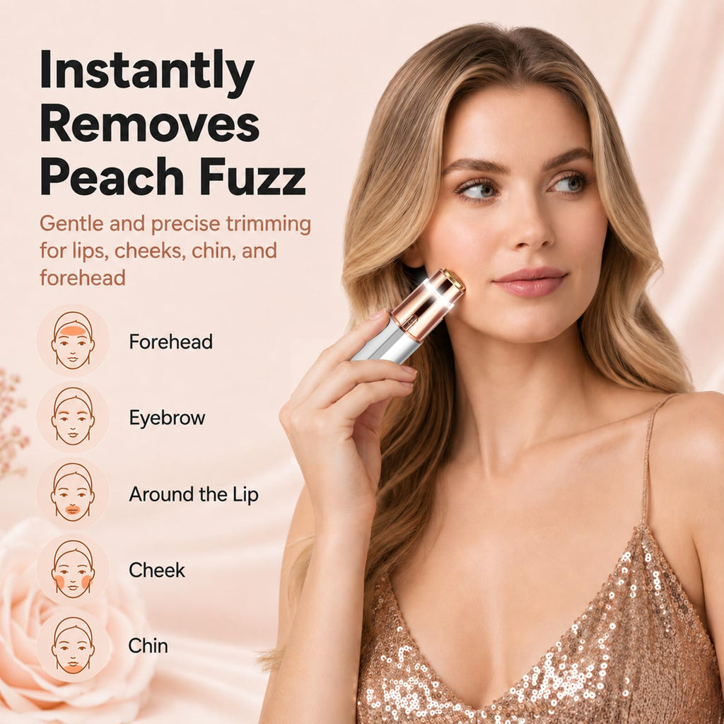 2-in-1 Electric Facial Hair Remover with LED Light Q3009