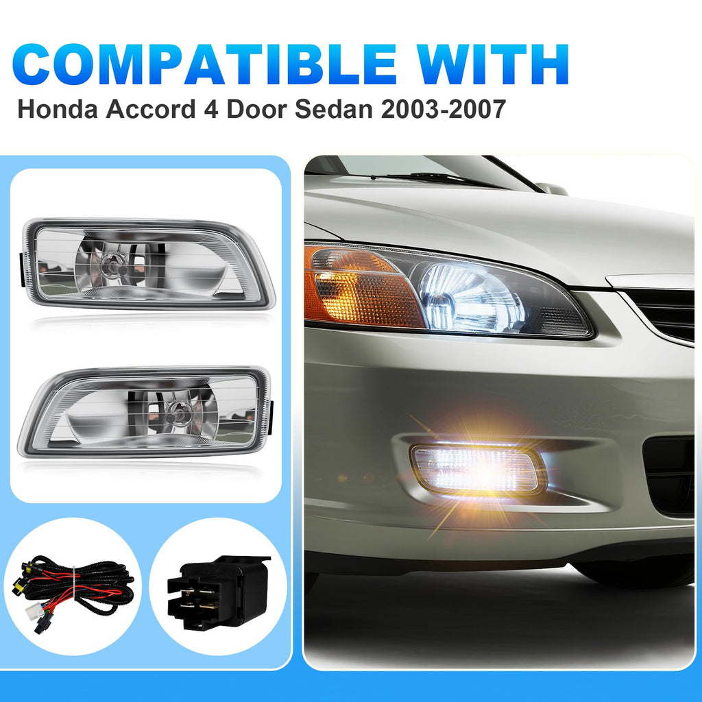 Fog Lights Assembly with Halogen Bulbs Clear Lens Switch Harness Kit Q12128