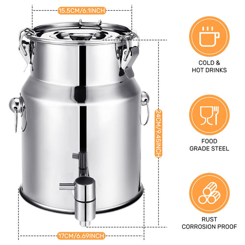 1.3 Gallon Stainless Steel Water Dispenser with Spigot J59743