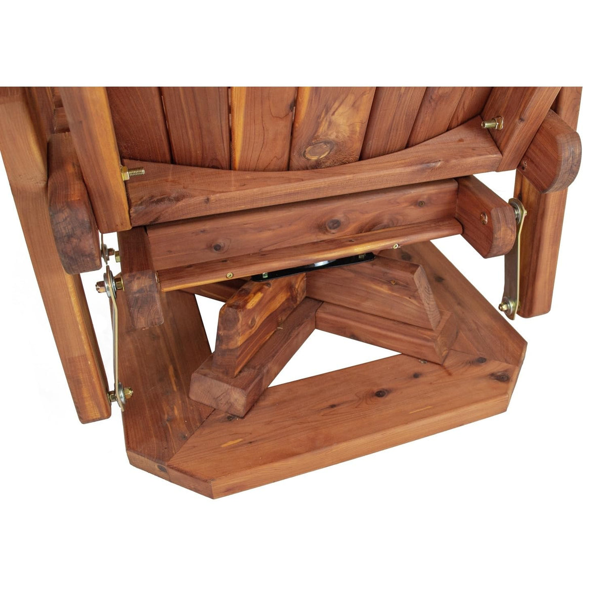 Cedar Adirondack Swivel Glider Outdoor Patio Chair G30699