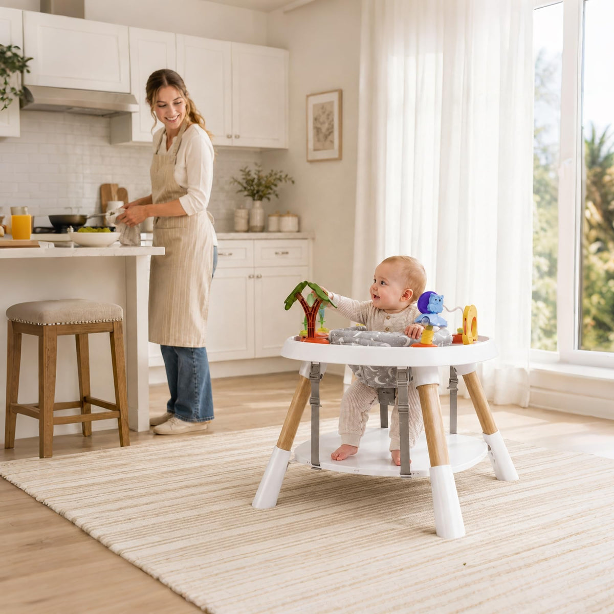 Baby Activity Center, 6-in-1 Stationary Jumper I597
