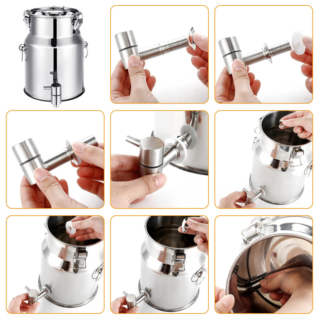 1.3 Gallon Stainless Steel Water Dispenser with Spigot J59743