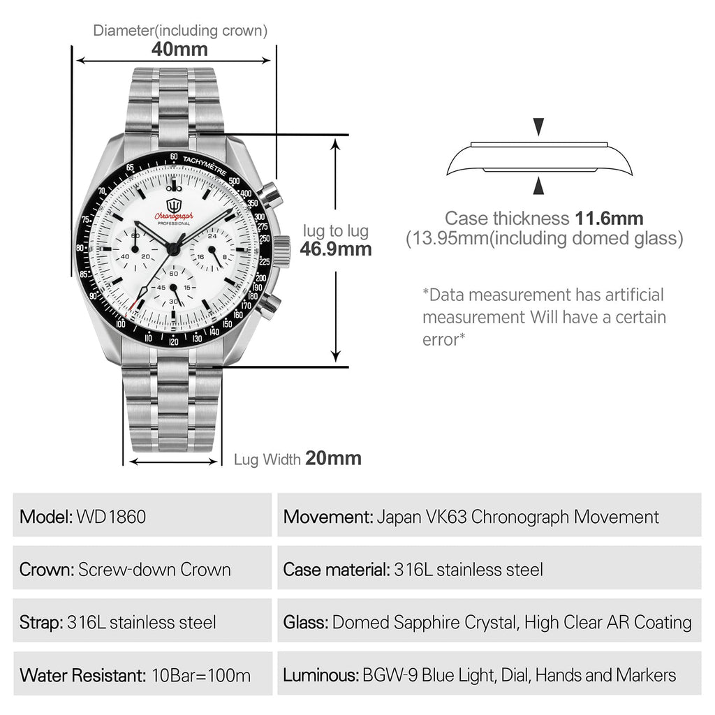 40mm Chronograph Watch M23287