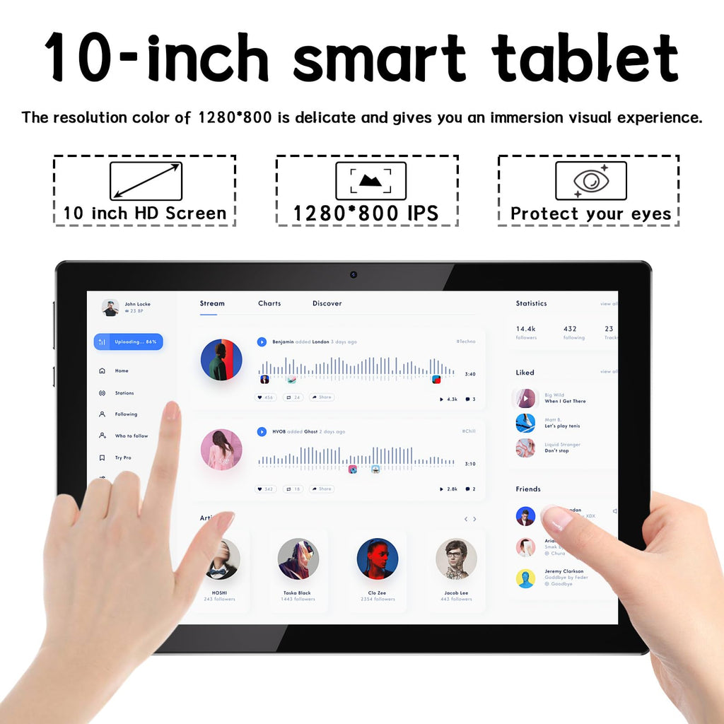 10 Inch Android Tablet with Case and Stylus W8977