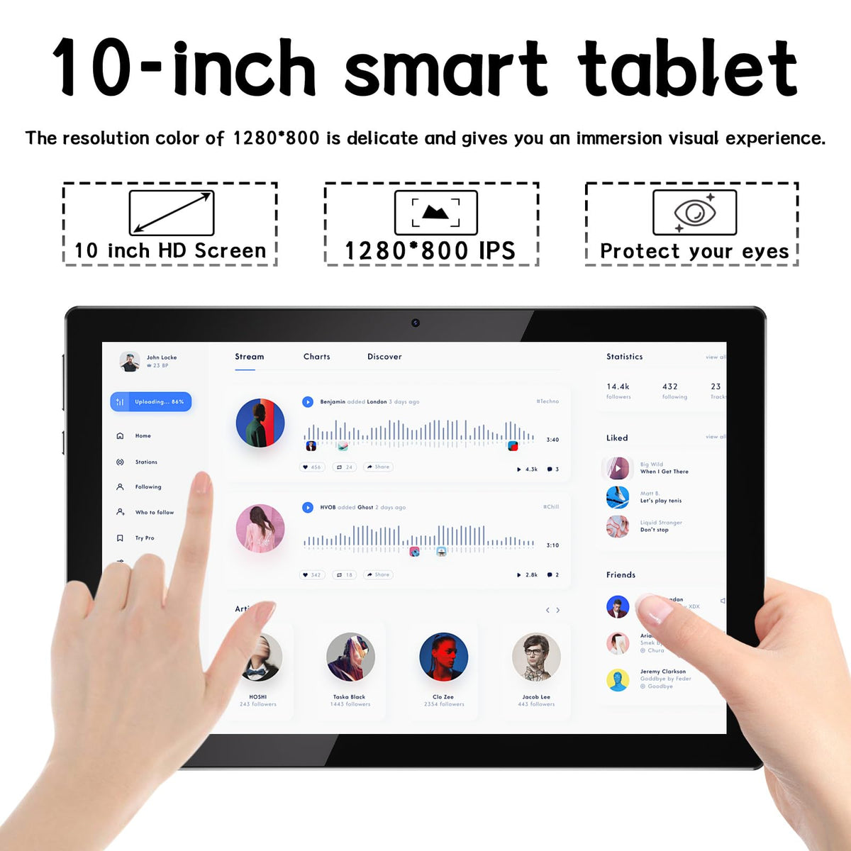 10 Inch Android Tablet with Case and Stylus W8977