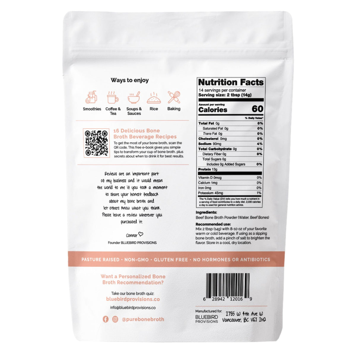 Beef Bone Broth Protein Powder F9384