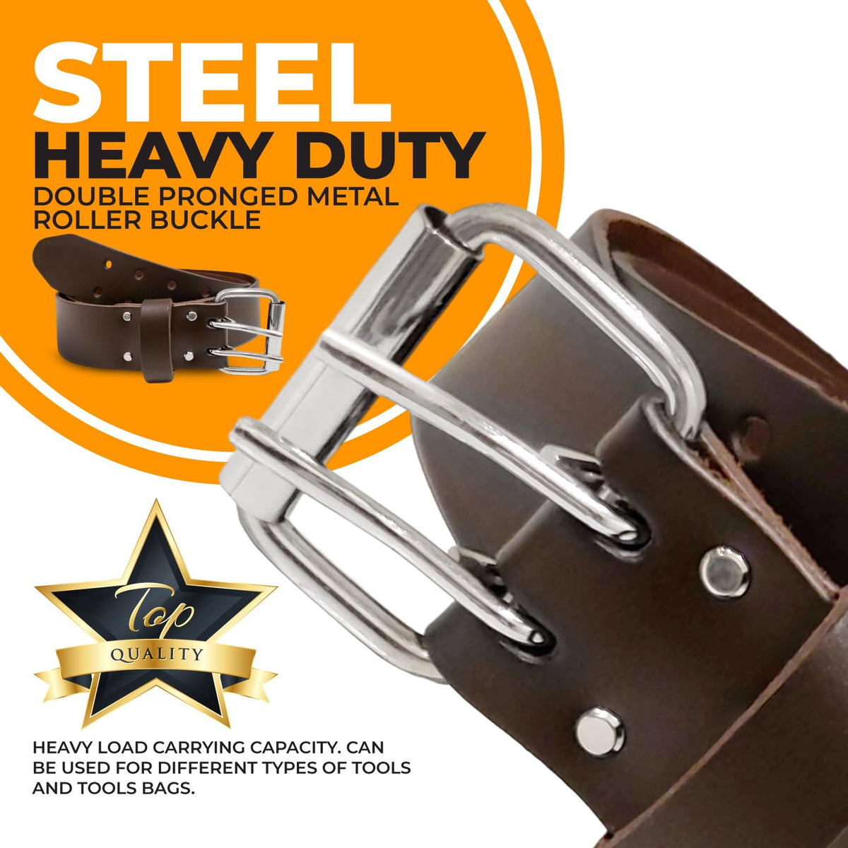 2" Heavy Duty Genuine Top-Grain Leather Tool Belt X973