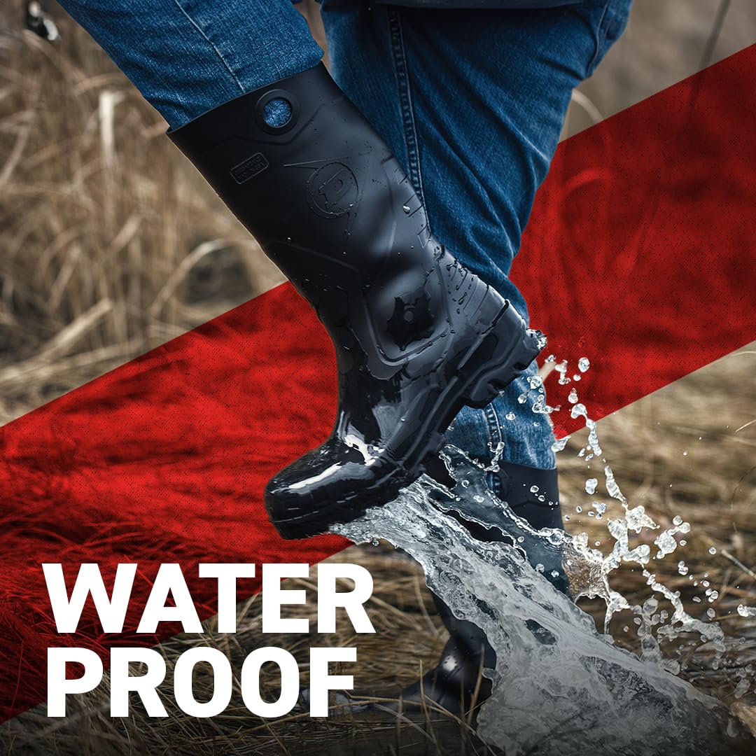 Black Rubber Boots L8166