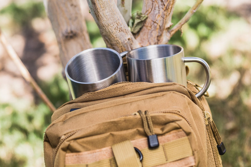 15 oz Double Wall Stainless Steel Insulated Mug Set of 2 M652