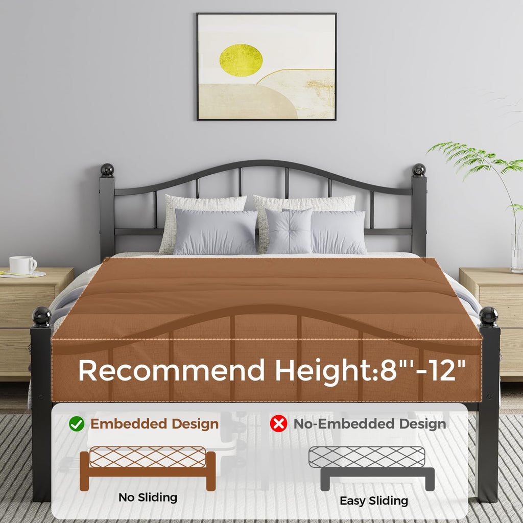 Full Size Bed Frames with Headboard Z857