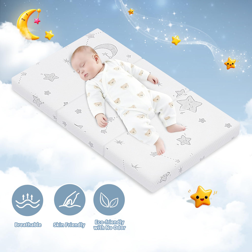 Portable Pack and Play Mattress with Washable Cover H36405