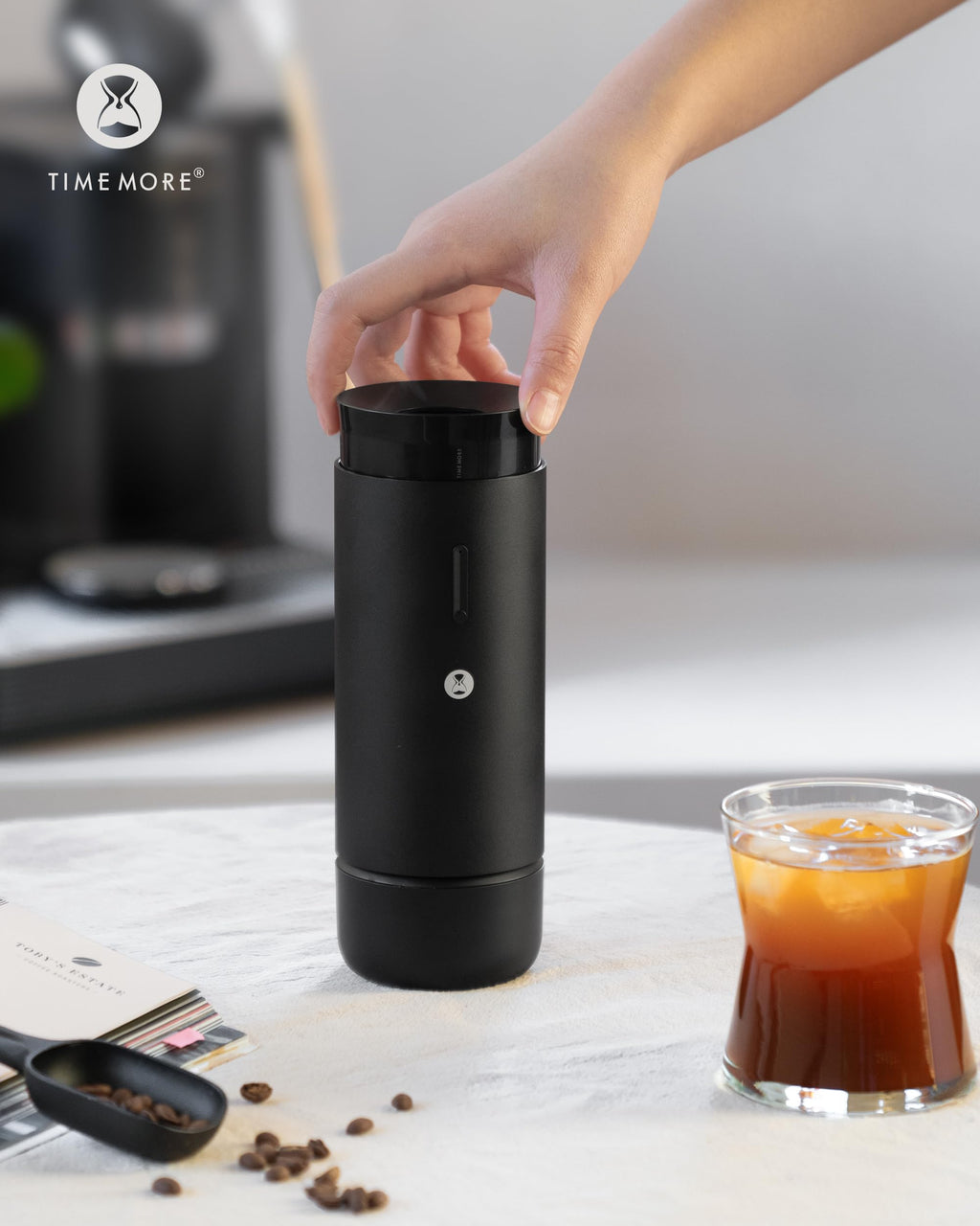 Portable Conical Burr Electric Coffee Grinder with 30 Settings P50379
