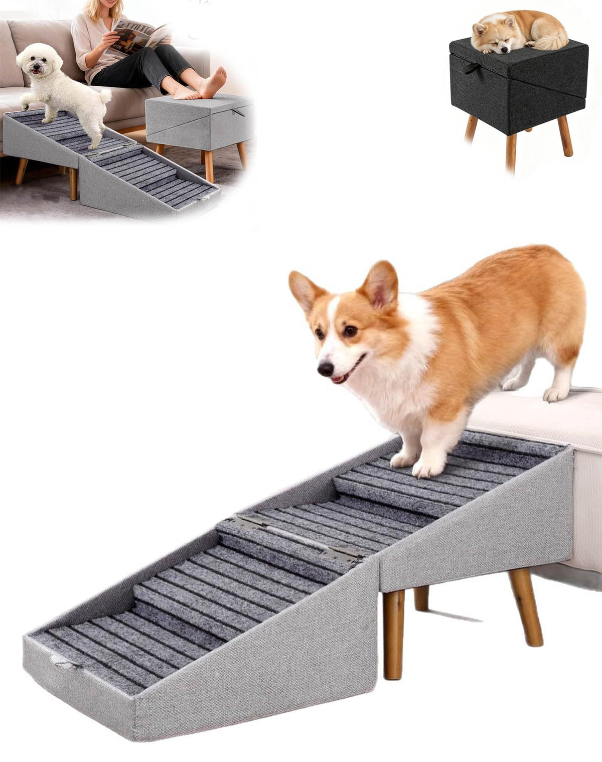 Foldable Anti Slip Pet Stairs G344132
