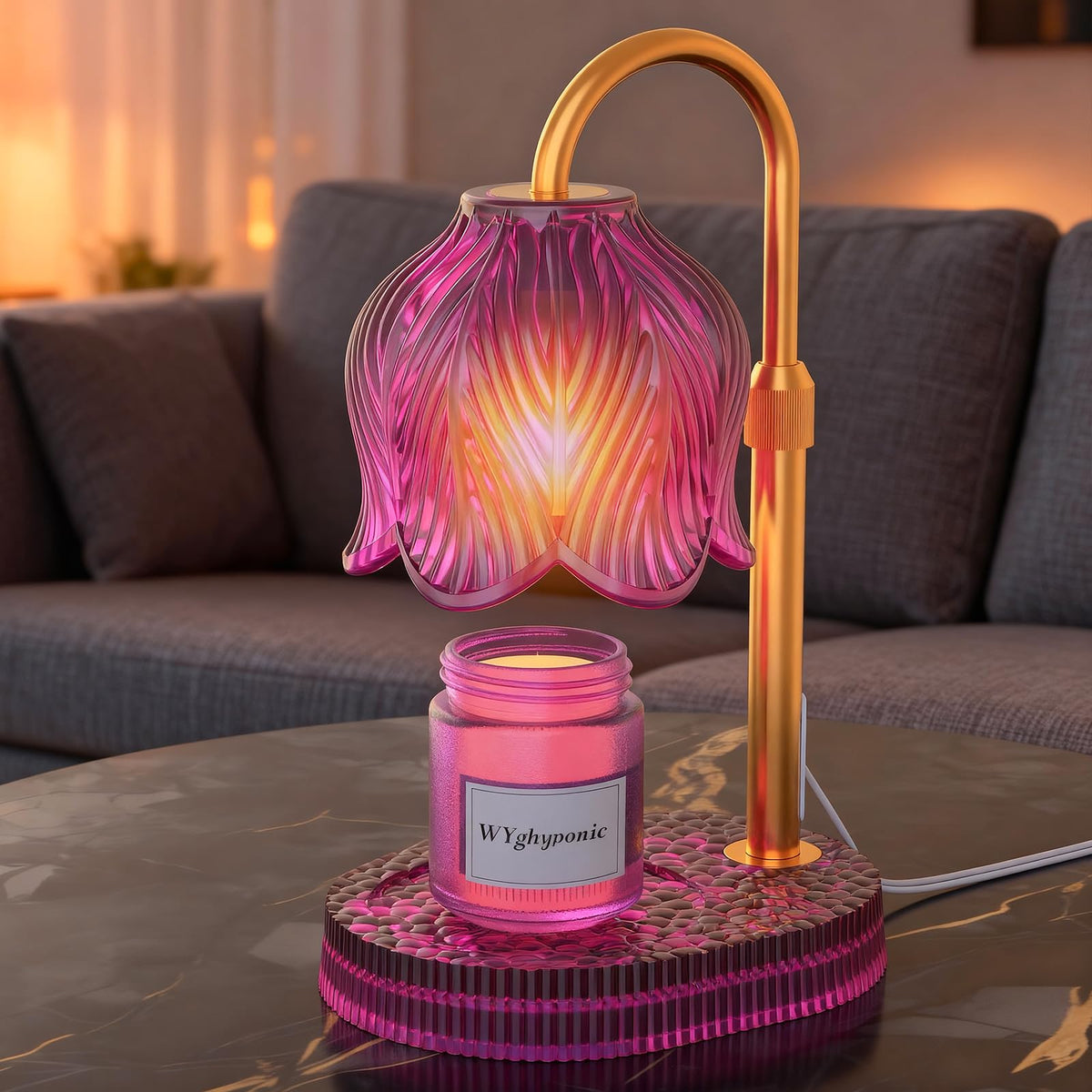 Flower Candle Warmer Lamp with Timer Z407