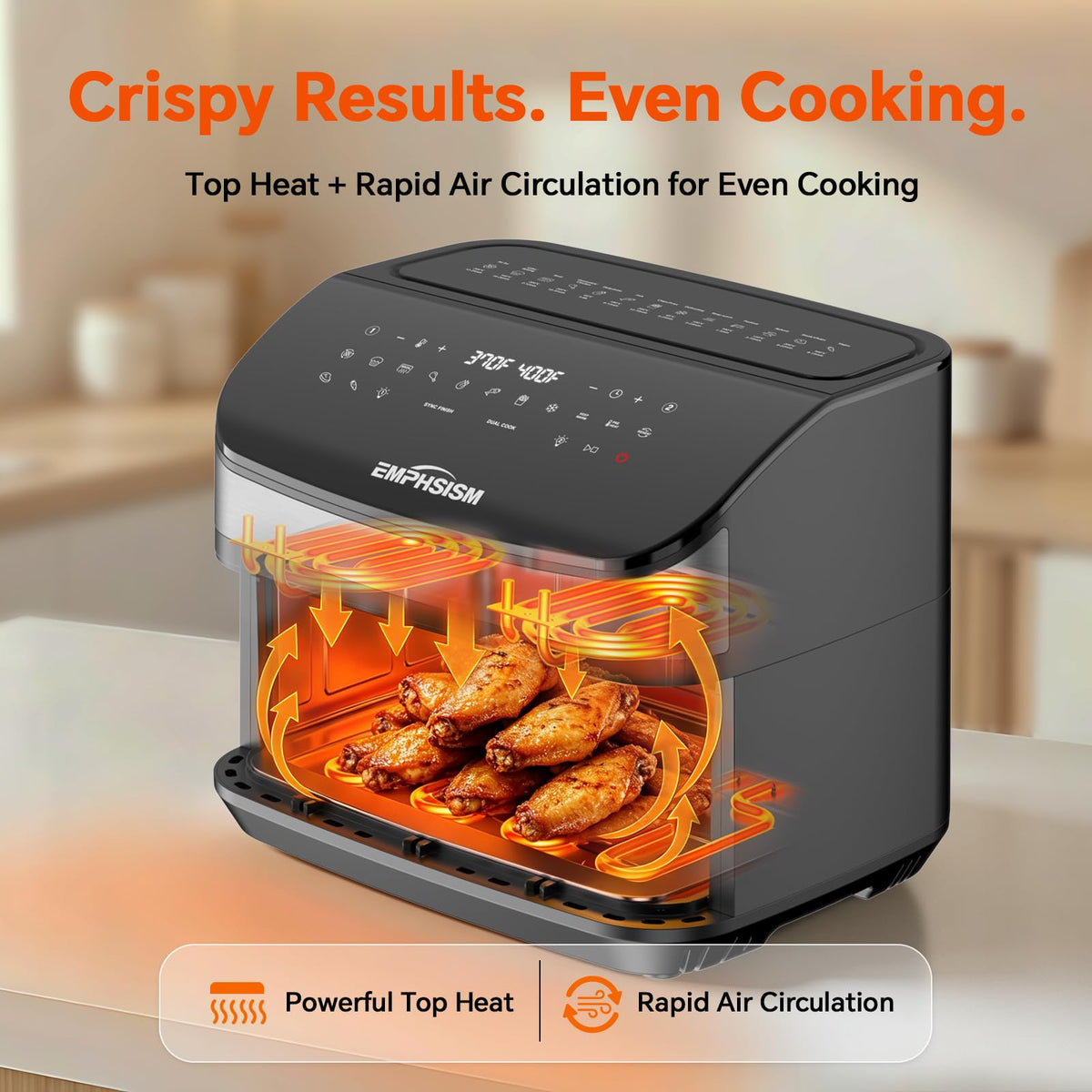 12QT Dual Zone Air Fryer with Viewing Window C527