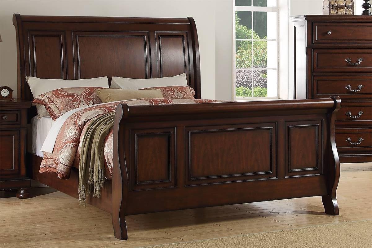 California King Bed Frame Antique Cherry G6811