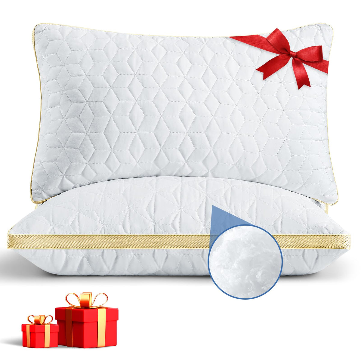 King Size Cooling Down Alternative Pillows Set of 2 B50353