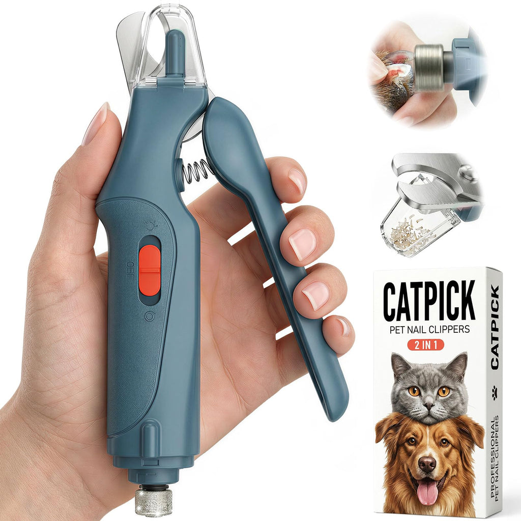 2-in-1 Cat & Dog Nail Clippers with Grinder and LED Lights C49288