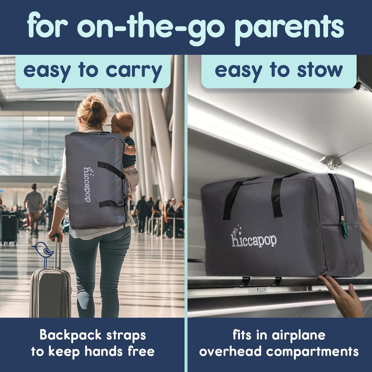 Portable Travel Crib with Carry Bag N374480