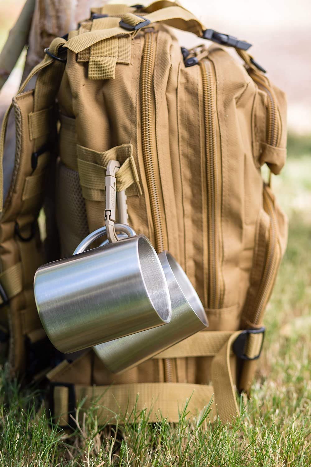 15 oz Double Wall Stainless Steel Insulated Mug Set of 2 M652