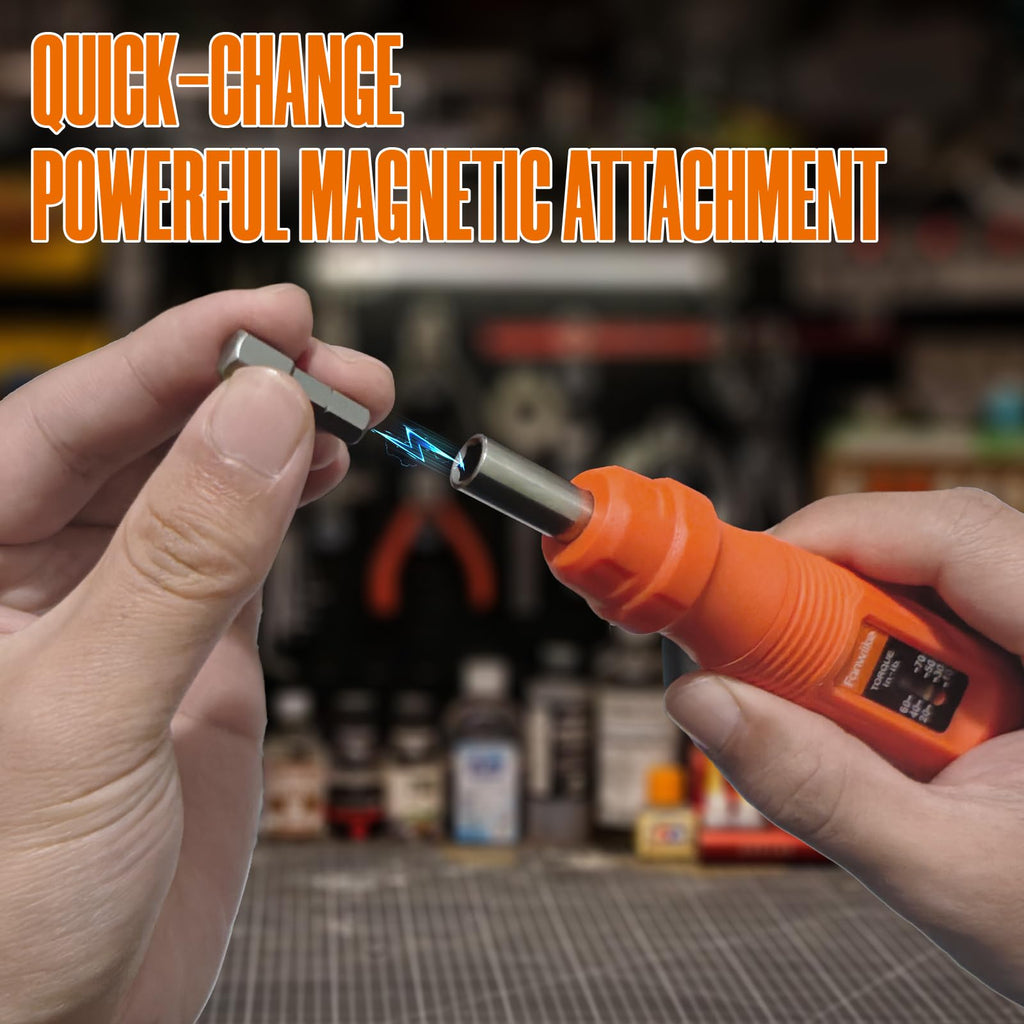 Torque Screwdriver Set, 10-70 In-lb, 1/4” Drive with Audible Click A578