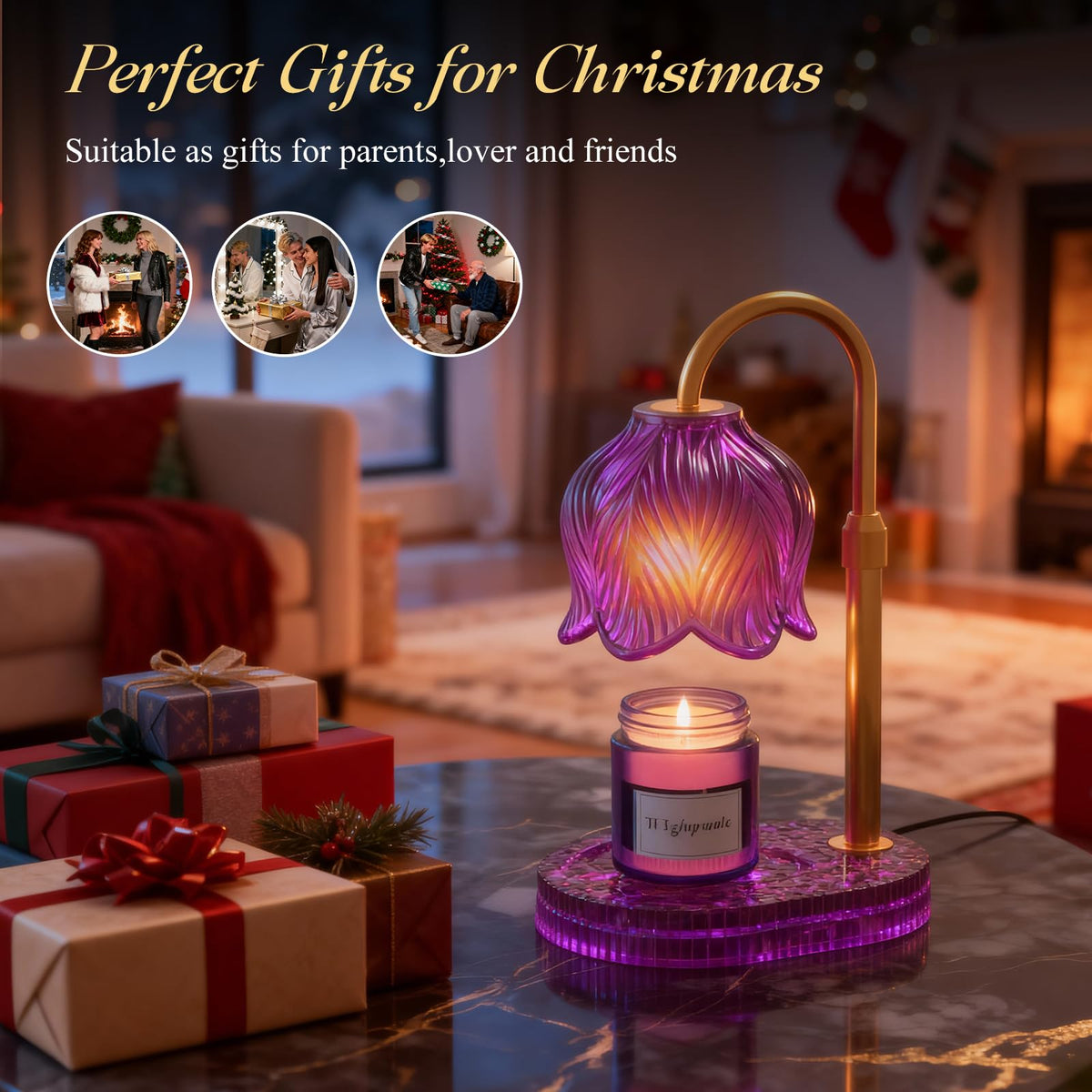 Flower Candle Warmer Lamp with Timer Z407