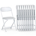 White Foldable Plastic Chair 9 Pack E3533